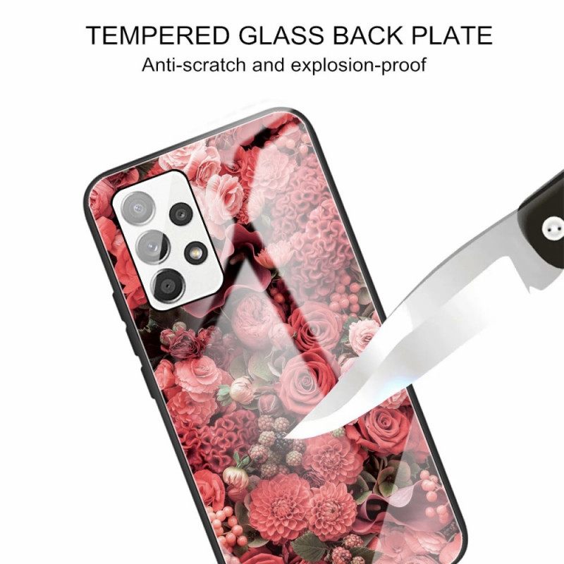 Θήκη Samsung Galaxy A13 Rose Flowers Tempered Glass