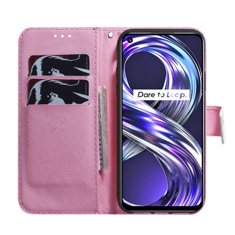 Κάλυμμα Realme 8i Flower Dusty Pink