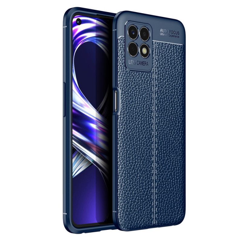 θηκη κινητου Realme 8i Δερμάτινο Εφέ Litchi Double Line