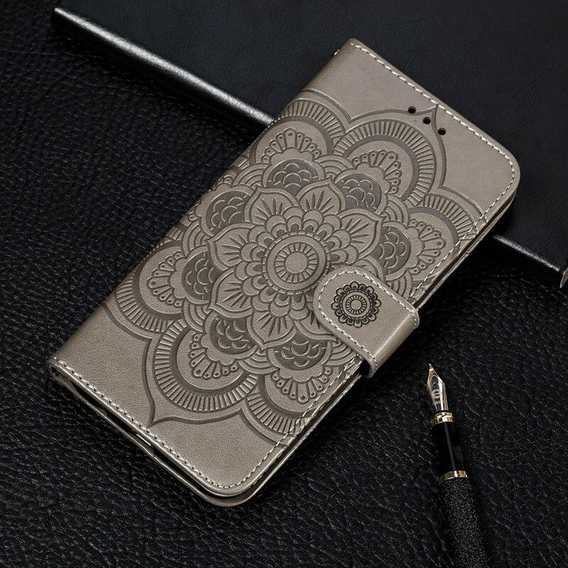 δερματινη θηκη Oppo Find X3 Neo με κορδονι Full Strap Mandala