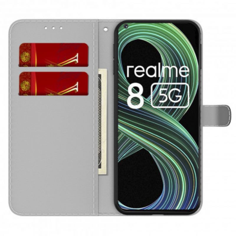 δερματινη θηκη Realme 8 5G Αφηρημένο Μοτίβο