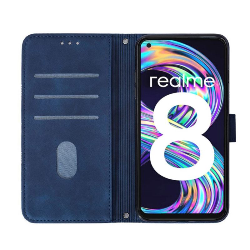 Κάλυμμα Realme 8 5G Δερμάτινο Εφέ Με Ιμάντα Ώμου