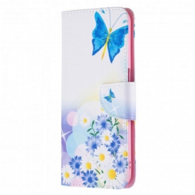 Κάλυμμα Realme 8 5G Ζωγραφισμένες Πεταλούδες Και Λουλούδια