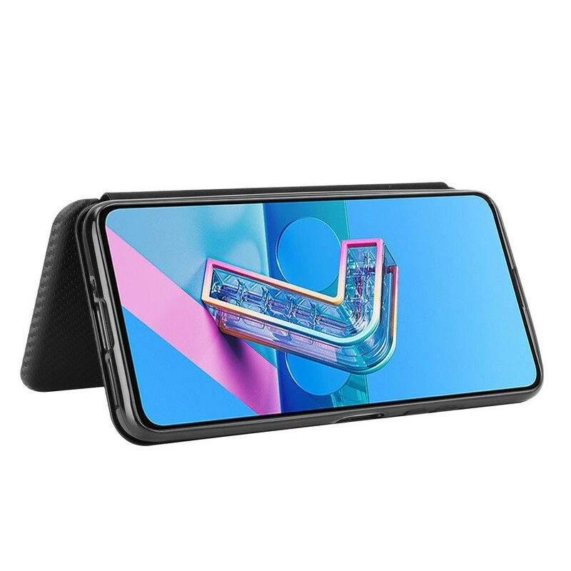 θηκη κινητου Asus Zenfone 7 / 7 Pro Θήκη Flip Άνθρακα Σιλικόνης