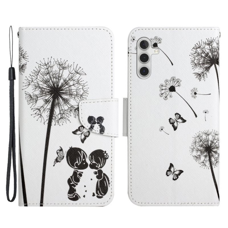 Κάλυμμα Samsung Galaxy A34 5G Dandelions Love With Lanyard