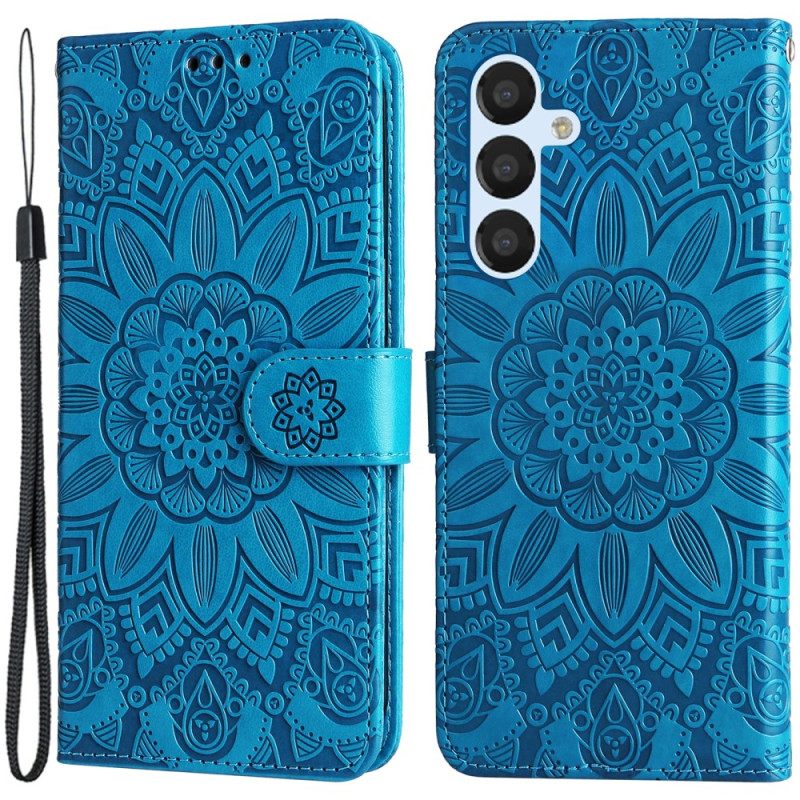 Κάλυμμα Samsung Galaxy A34 5G Mandala Sun Με Κορδόνι