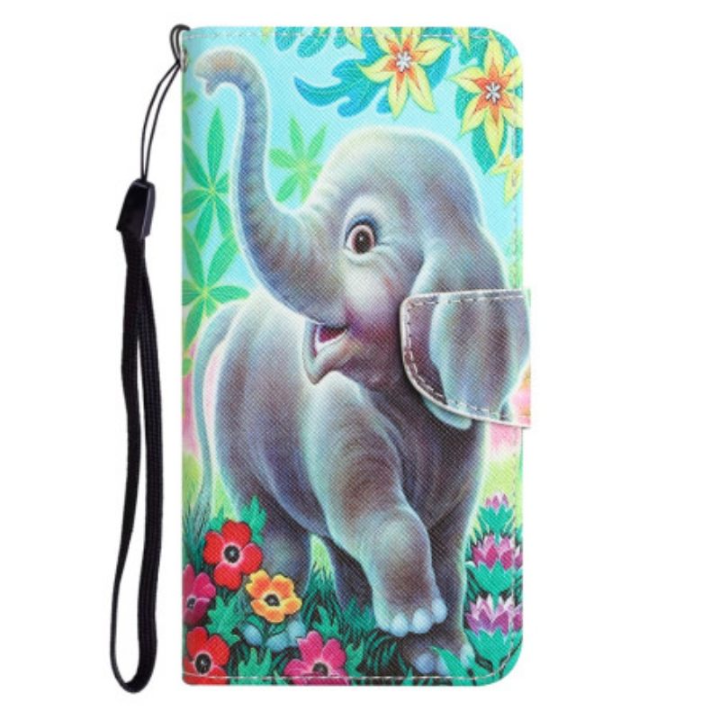 Κάλυμμα Samsung Galaxy A34 5G με κορδονι Happy Elephant In Thong