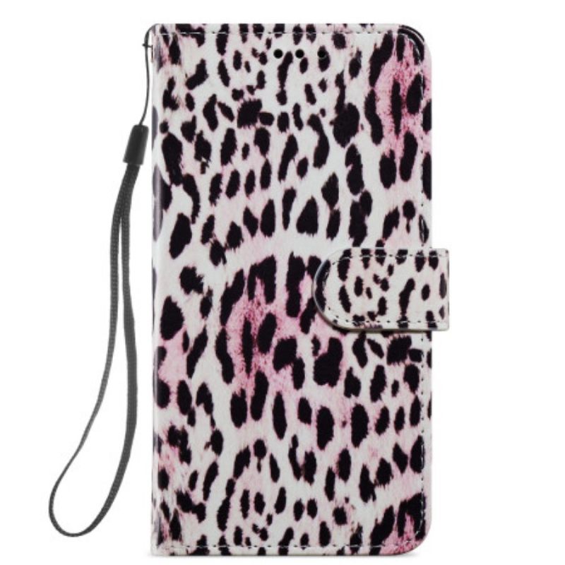 Κάλυμμα Samsung Galaxy A34 5G με κορδονι Strappy Leopard Print