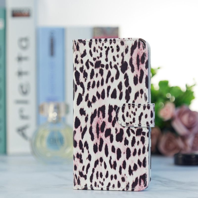 Κάλυμμα Samsung Galaxy A34 5G με κορδονι Strappy Leopard Print