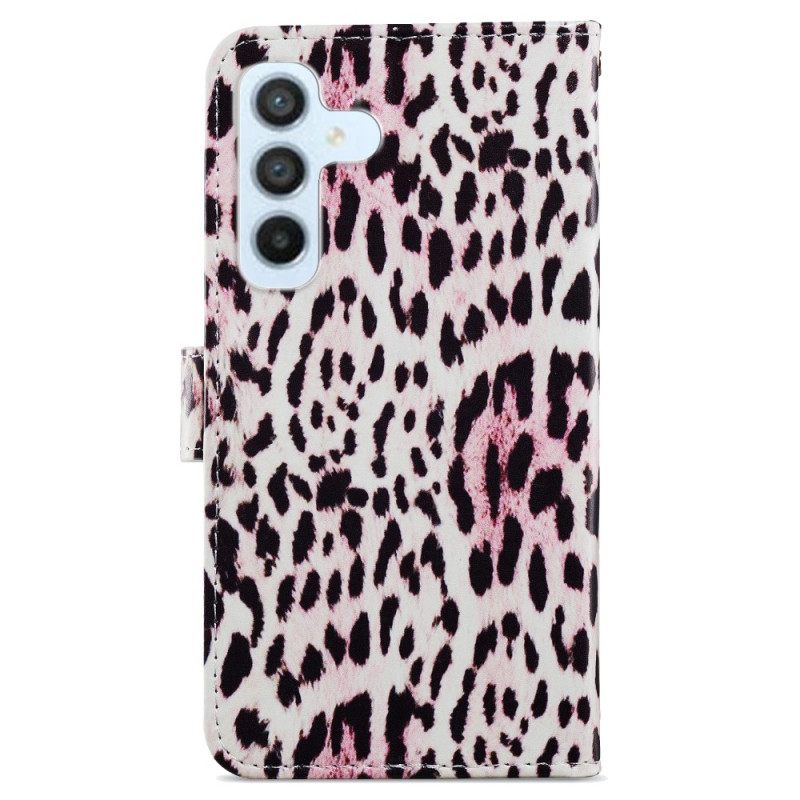 Κάλυμμα Samsung Galaxy A34 5G με κορδονι Strappy Leopard Print