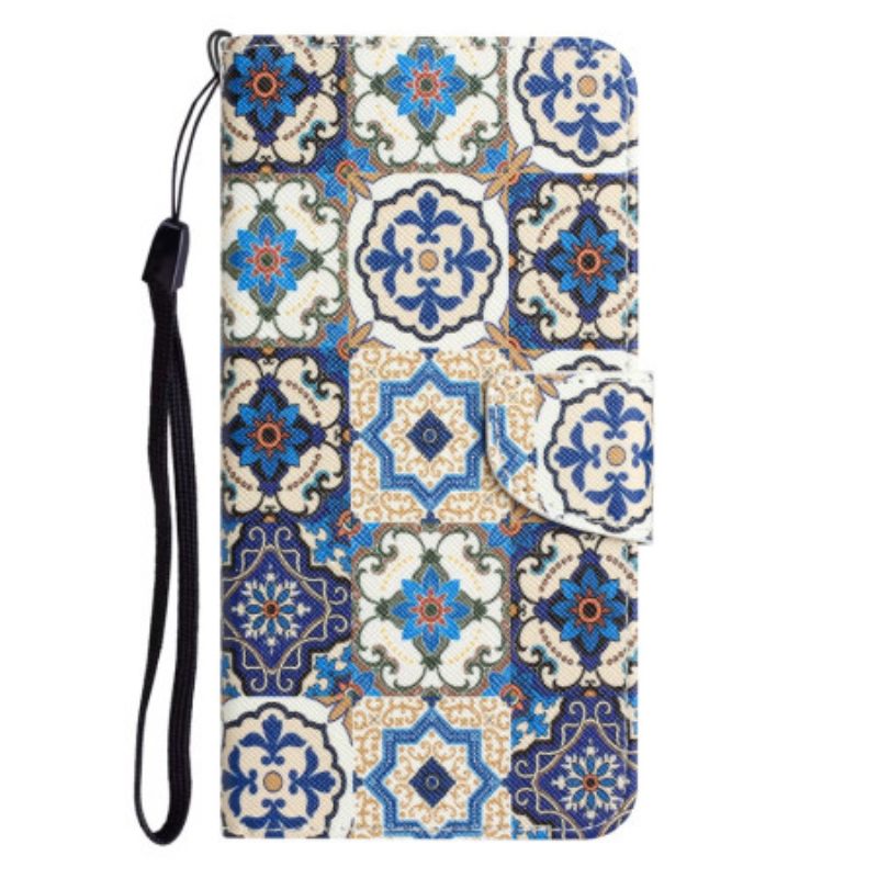 Κάλυμμα Samsung Galaxy A34 5G με κορδονι Strappy Patchwork