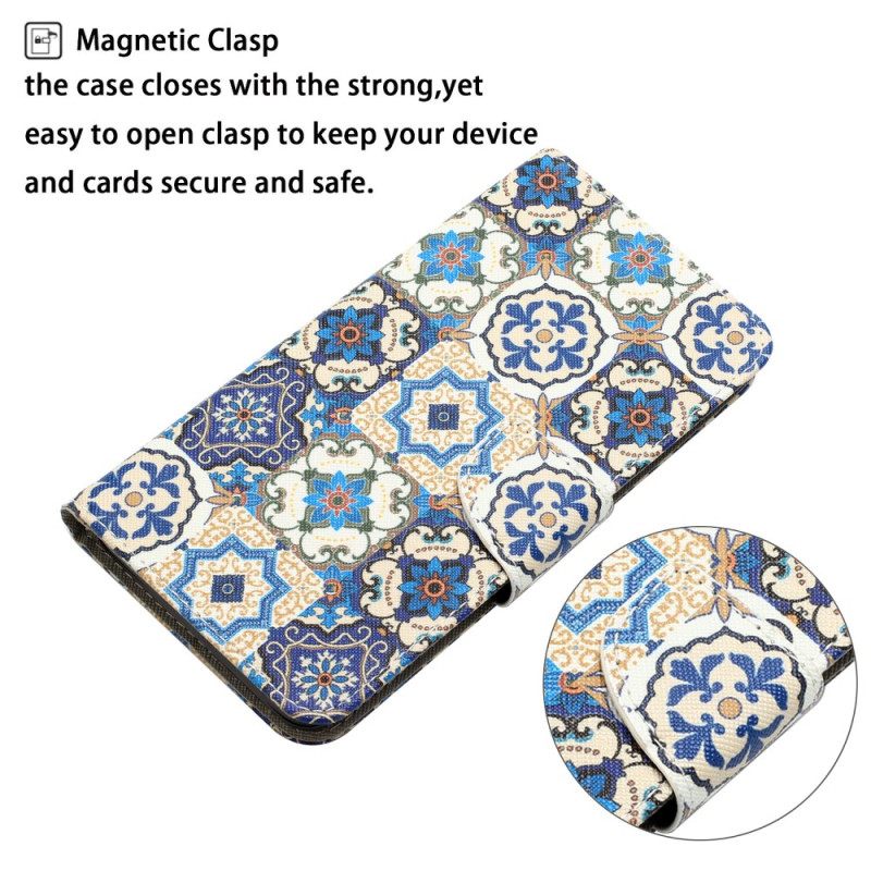 Κάλυμμα Samsung Galaxy A34 5G με κορδονι Strappy Patchwork