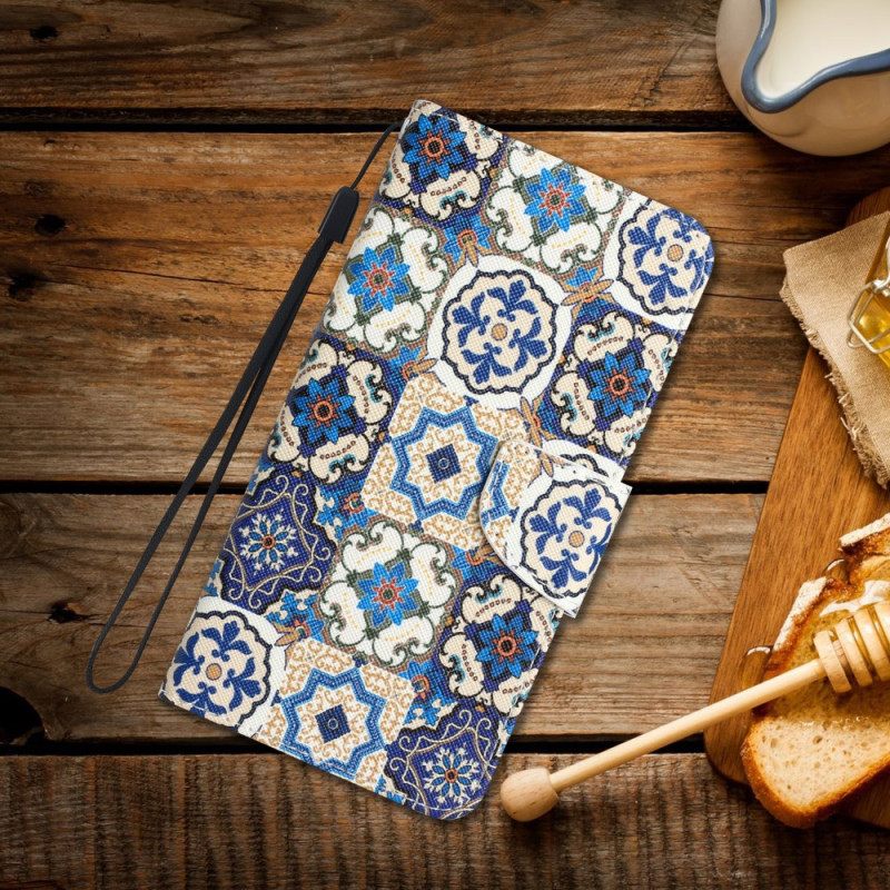 Κάλυμμα Samsung Galaxy A34 5G με κορδονι Strappy Patchwork