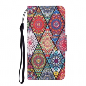 Κάλυμμα Samsung Galaxy A34 5G με κορδονι Strappy Patchwork