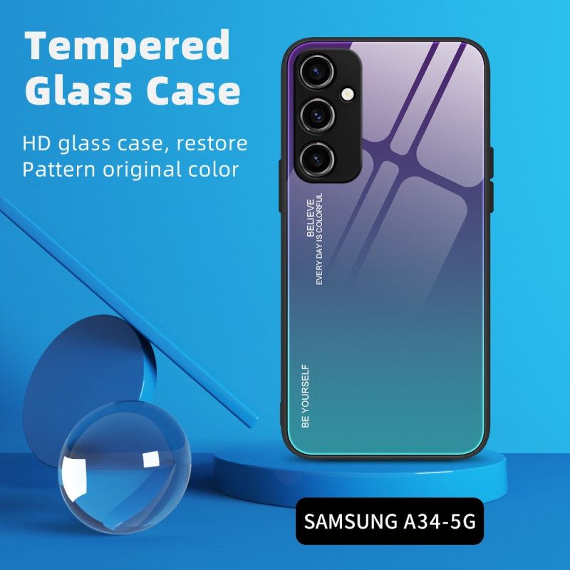 Θήκη Samsung Galaxy A34 5G Tempered Glass Be Yourself