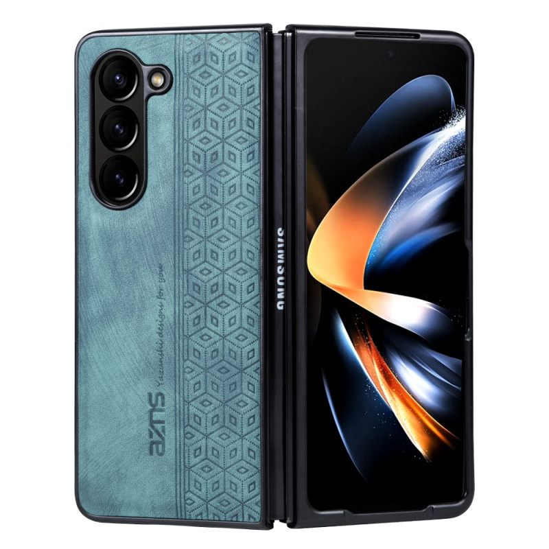 Κάλυμμα Samsung Galaxy Z Fold 5 Faux Leather Azns