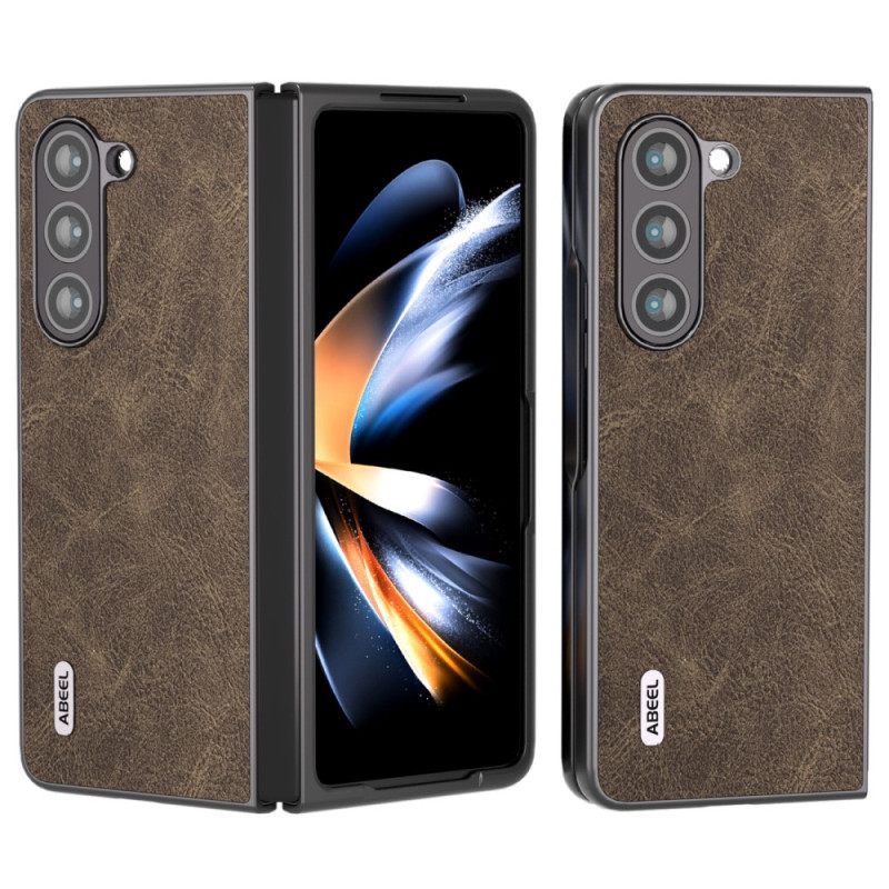 Κάλυμμα Samsung Galaxy Z Fold 5 Litchi Faux Leather Abeel