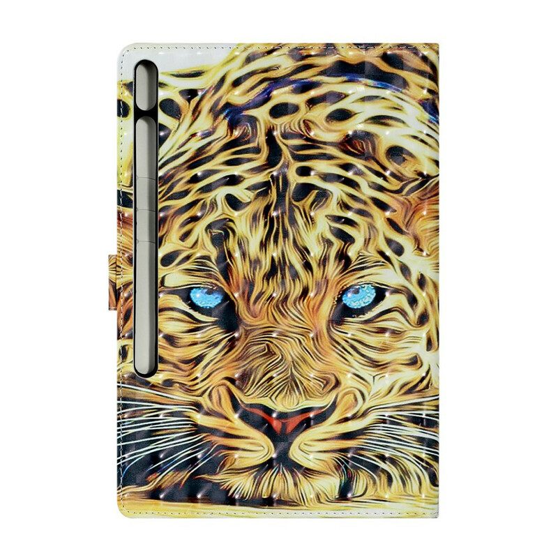 δερματινη θηκη Samsung Galaxy Tab S8 Plus / Tab S7 Plus Tiger Art