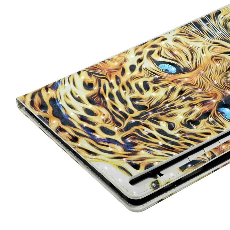 δερματινη θηκη Samsung Galaxy Tab S8 Plus / Tab S7 Plus Tiger Art