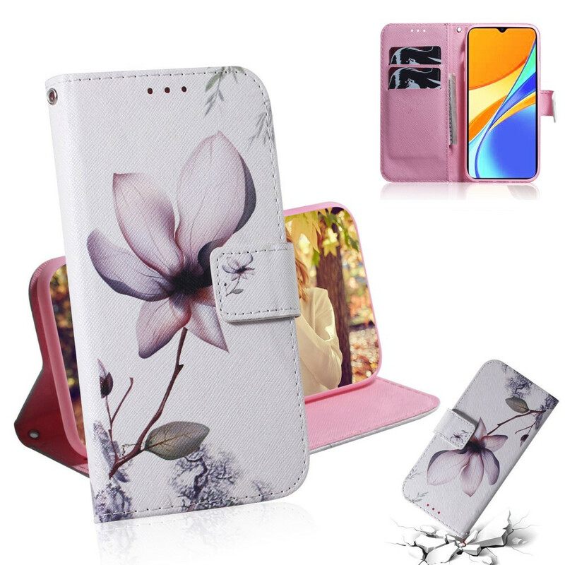 Κάλυμμα Xiaomi Redmi 9C Flower Dusty Pink