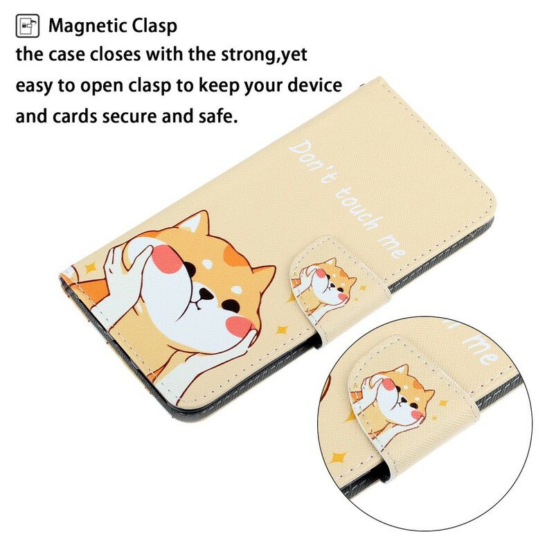 Κάλυμμα Xiaomi Redmi 9C με κορδονι Cat Don't Touch Me With Strap