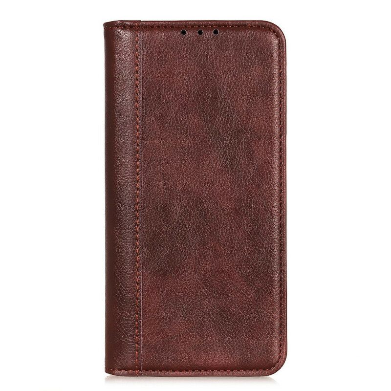 θηκη κινητου Xiaomi Redmi 9C Θήκη Flip Litchi Split Leather Charm