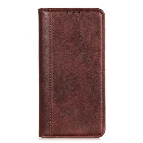 θηκη κινητου Xiaomi Redmi 9C Θήκη Flip Litchi Split Leather Charm