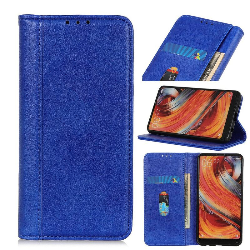 θηκη κινητου Xiaomi Redmi 9C Θήκη Flip Litchi Split Leather Charm