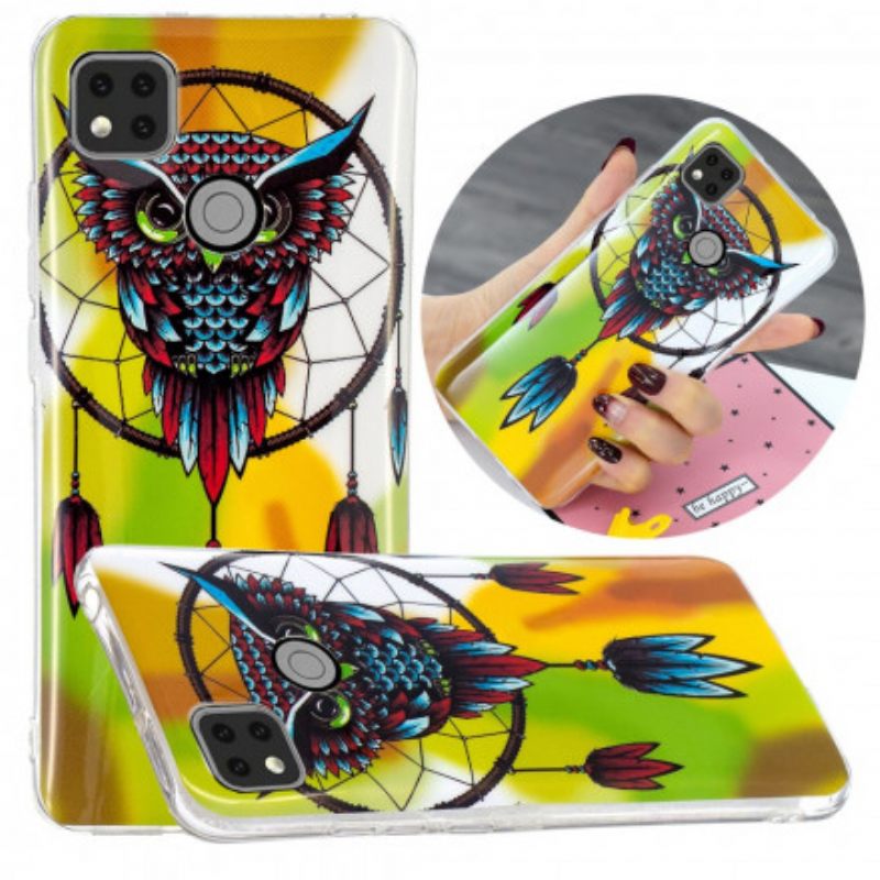 Θήκη Xiaomi Redmi 9C Fluorescent Dream Catcher Κουκουβάγιας