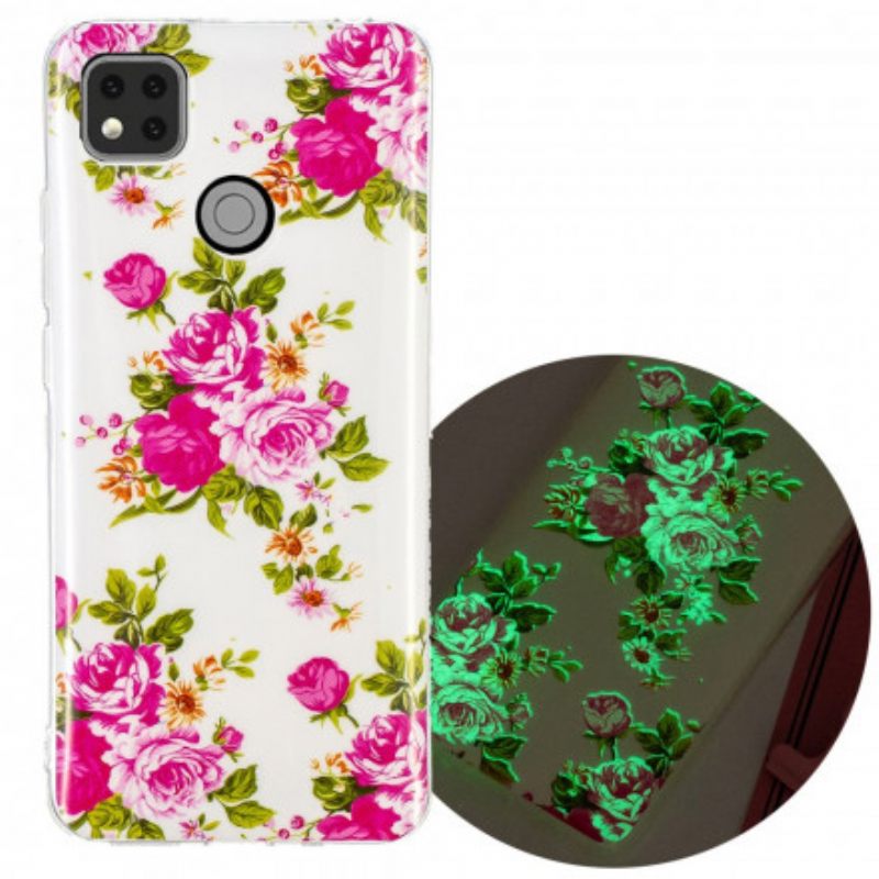 Θήκη Xiaomi Redmi 9C Fluorescent Liberty Flowers