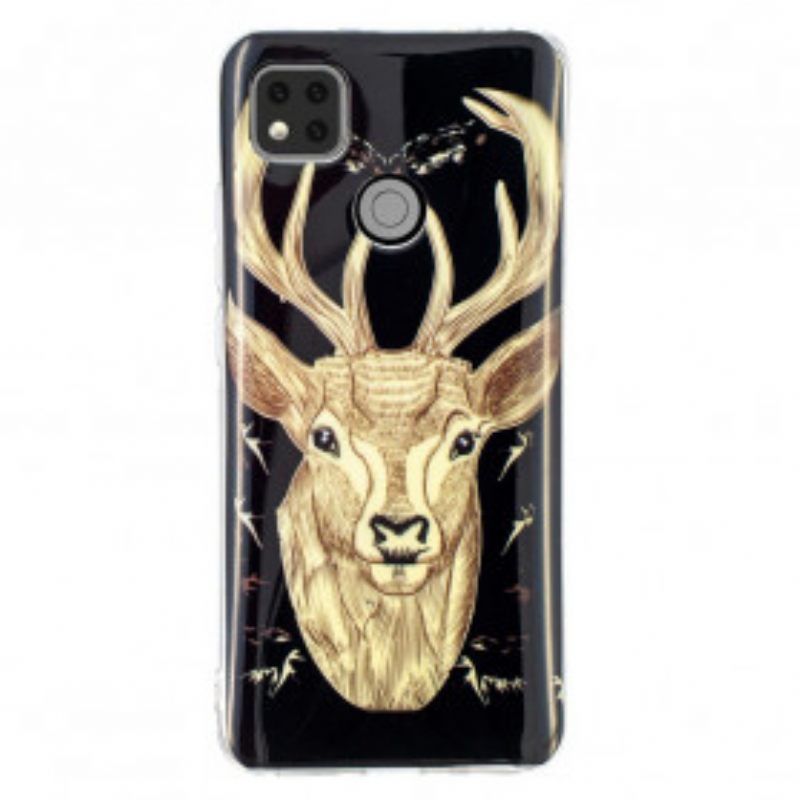 Θήκη Xiaomi Redmi 9C Fluorescent Majestic Deer