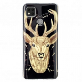 Θήκη Xiaomi Redmi 9C Fluorescent Majestic Deer