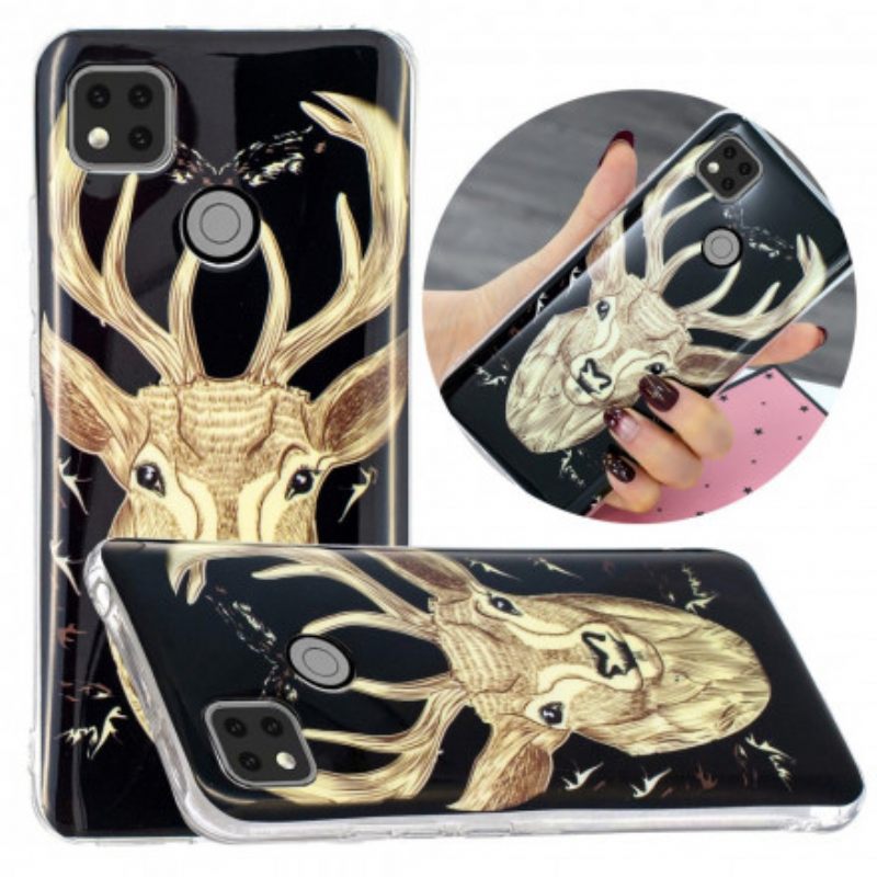 Θήκη Xiaomi Redmi 9C Fluorescent Majestic Deer