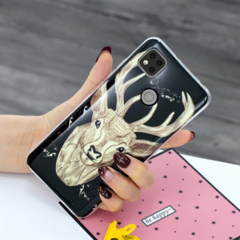 Θήκη Xiaomi Redmi 9C Fluorescent Majestic Deer