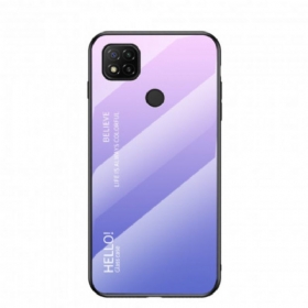 Θήκη Xiaomi Redmi 9C Tempered Glass Γεια Σας