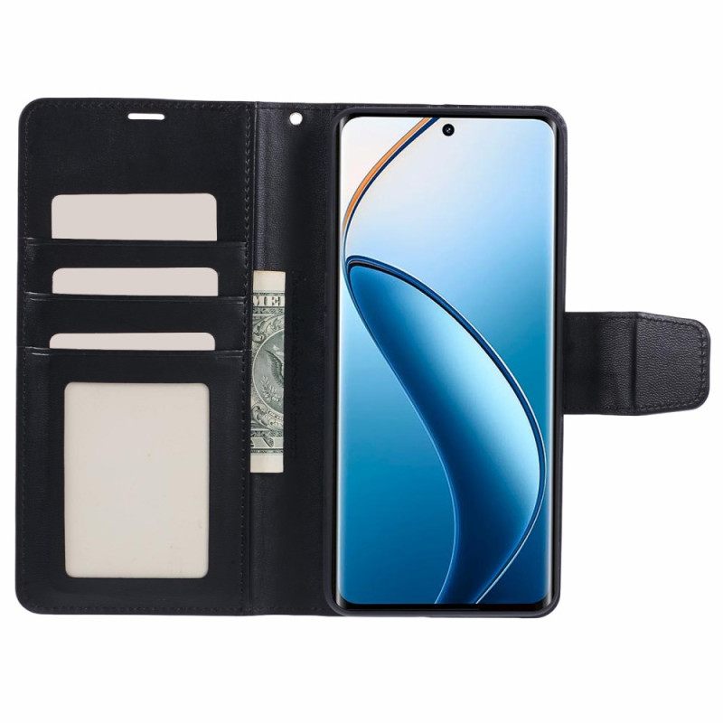 Δερματινη Θηκη Realme 12 Pro / 12 Pro Plus Mill Series Hanman Σιλικόνης