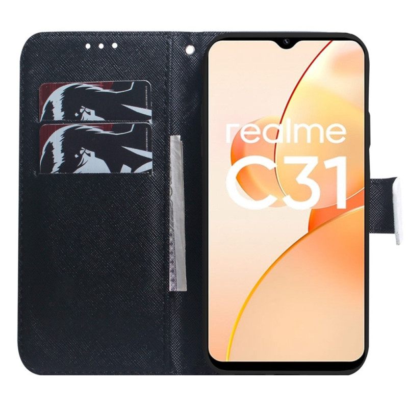 Θήκη Flip Realme C31 Μην Αγγίζετε Το Τηλέφωνό Μου