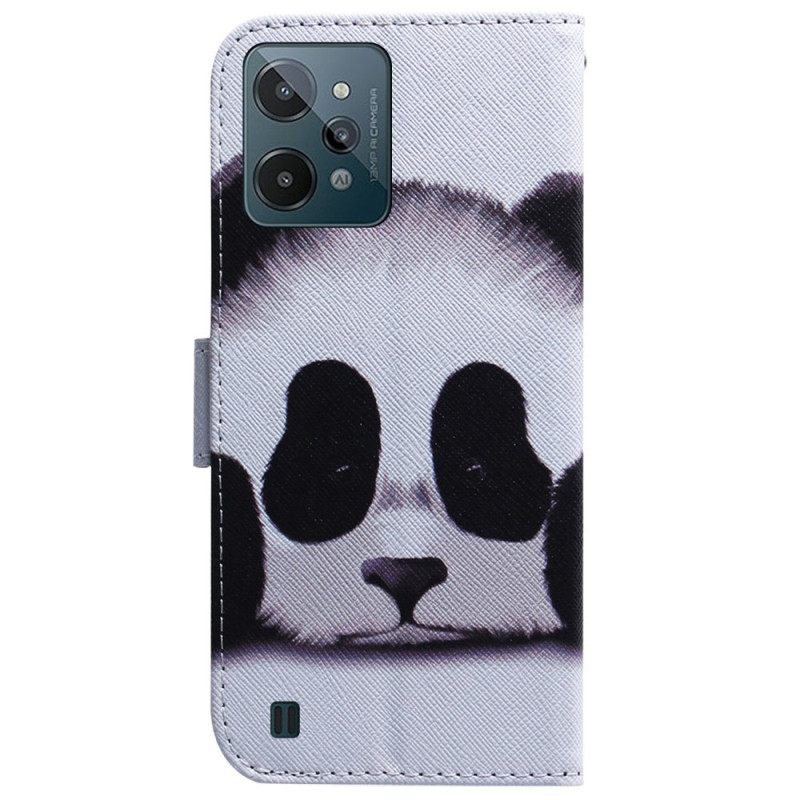 Θήκη Flip Realme C31 Χαριτωμένο Panda