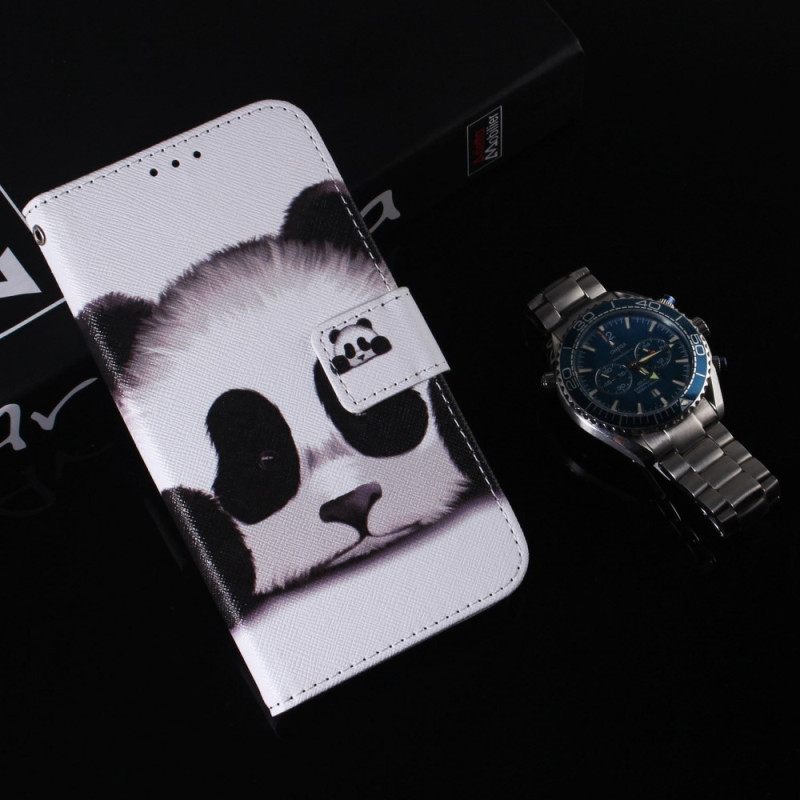 Θήκη Flip Realme C31 Χαριτωμένο Panda