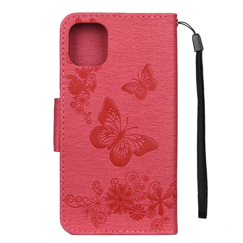 Κάλυμμα iPhone 11 Pro Max με κορδονι Discovery Butterflies With Lanyard