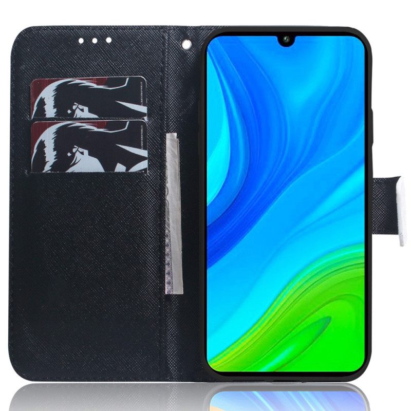 Θήκη Flip Xiaomi Redmi Note 12 5G με κορδονι Strappy Puppy Dream