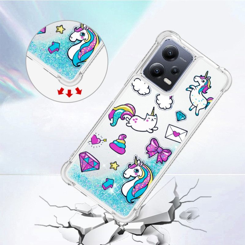 θηκη κινητου Xiaomi Redmi Note 12 5G Glitter Unicorns