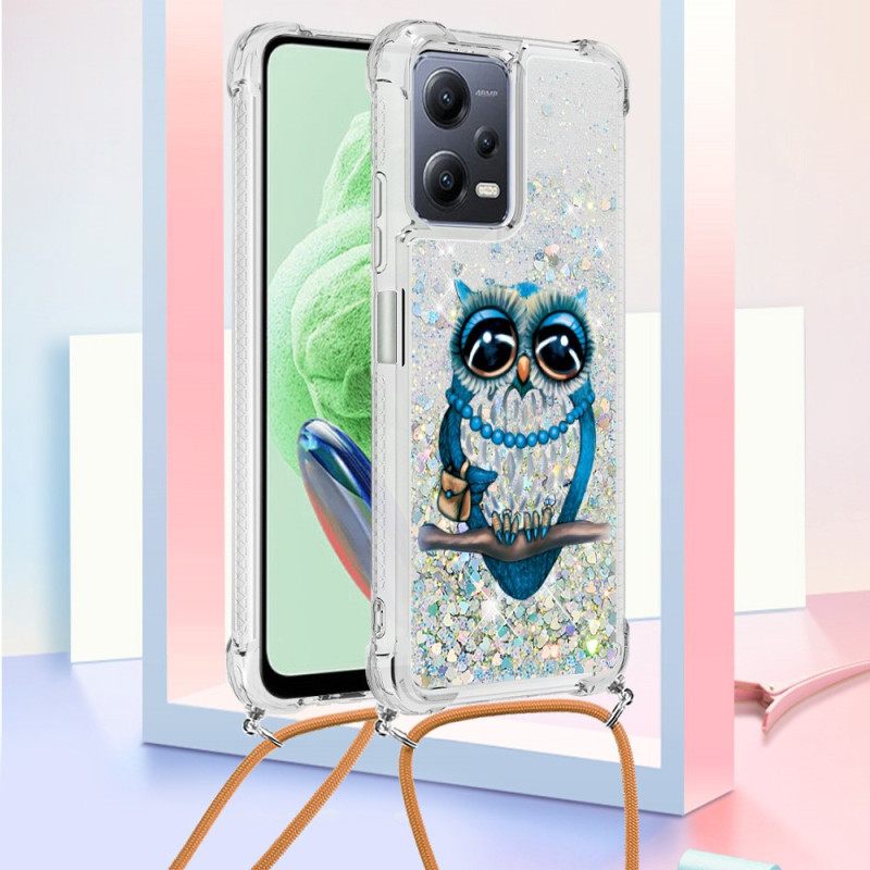 Θήκη Xiaomi Redmi Note 12 5G με κορδονι Miss Owl Με Κορδόνι Πούλιες