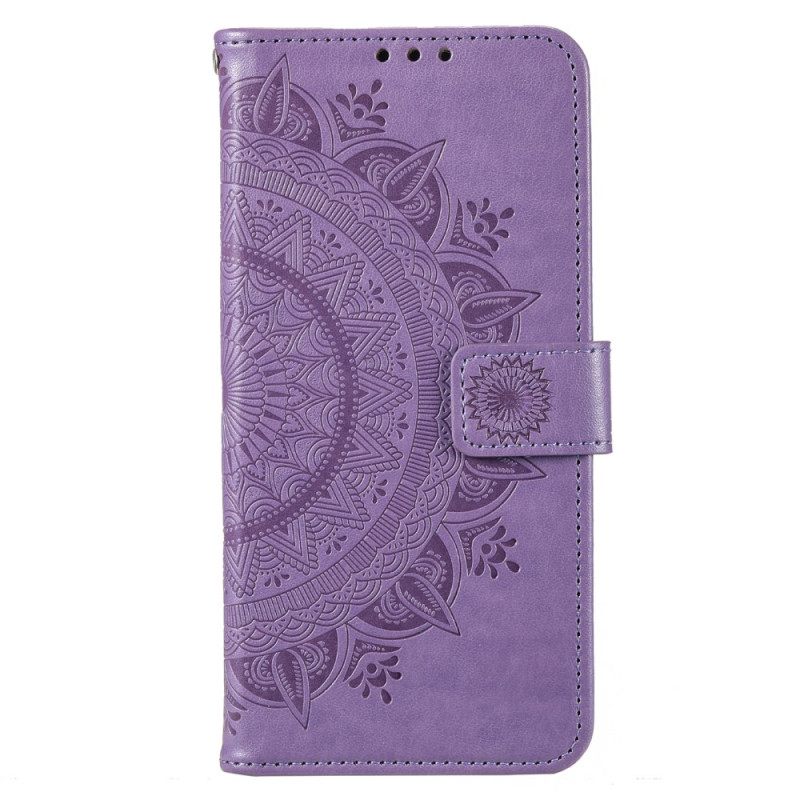 Θήκη Flip Moto G73 5G Sun Mandala