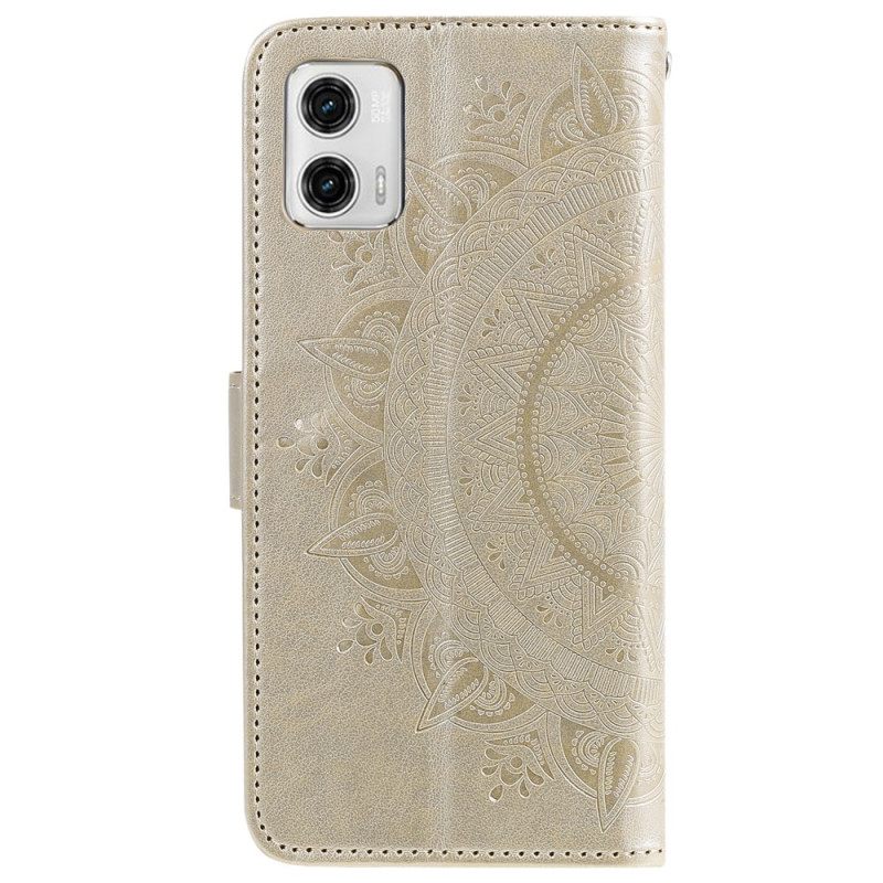 Θήκη Flip Moto G73 5G Sun Mandala