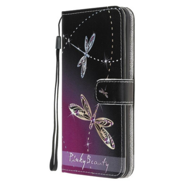 Κάλυμμα Google Pixel 4A με κορδονι Strappy Dragonflies