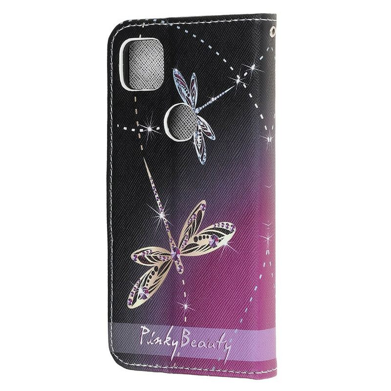 Κάλυμμα Google Pixel 4A με κορδονι Strappy Dragonflies