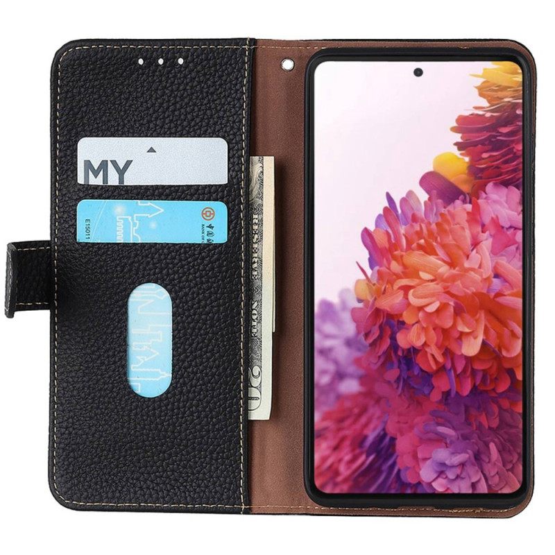 Κάλυμμα Samsung Galaxy M13 Khazneh Lychee Leather