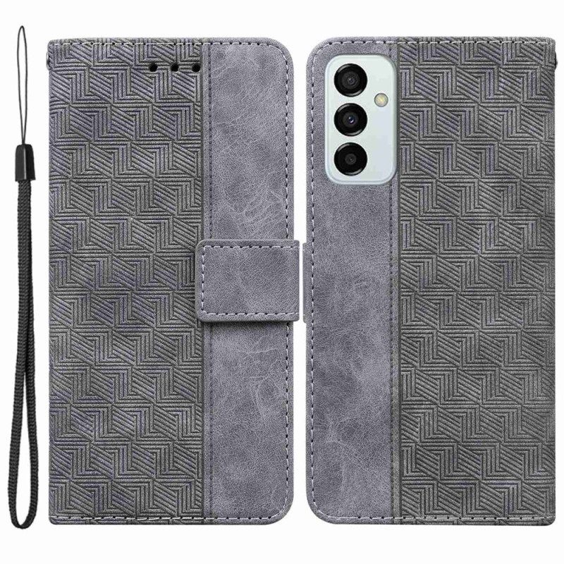 Θήκη Flip Samsung Galaxy M13 με κορδονι Strappy Pattern