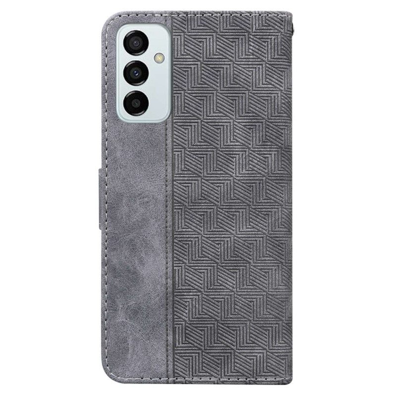 Θήκη Flip Samsung Galaxy M13 με κορδονι Strappy Pattern